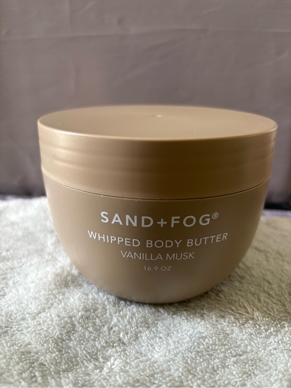Sand + Fog Vanilla Musk JUMBO Scented Whipped Body Butter 16.9 fl oz Brand New!!